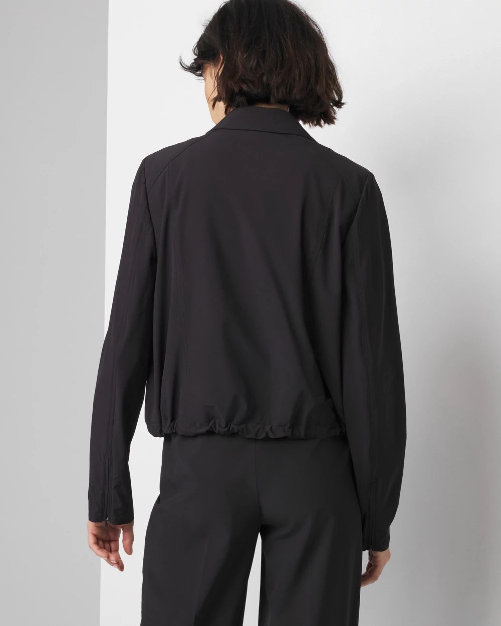 Drawcord Snap Button Jacket | White House Black Market